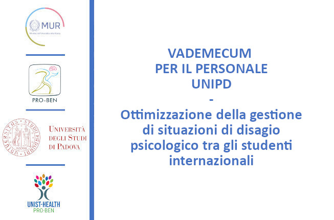 Collegamento a Vademecum per il personale UniPD - Ottimizzazione gestione situazioni di disagio